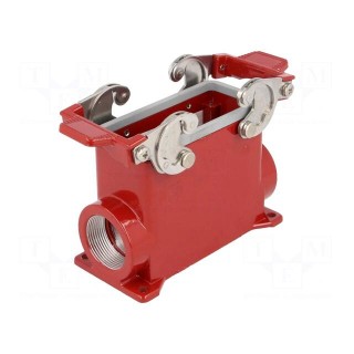 Enclosure: for HDC connectors | 180 °C | size 77.27 | high | M32 | red