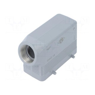 Enclosure: for HDC connectors | size 77.27 | IP66 | PG21 | for cable