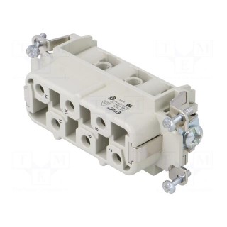 Connector: HDC | contact insert | female | EPIC H-BS | PIN: 6 | 6+PE