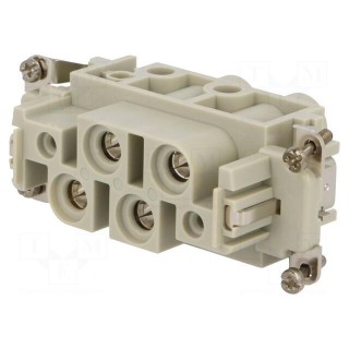Connector: HDC | contact insert | female | EPIC POWER K | PIN: 4 | 4+PE