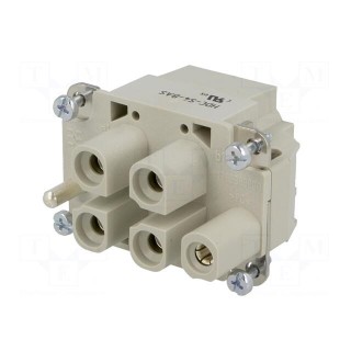 Connector: rectangular | female | EPIC POWER H-S | PIN: 4 | 4+PE | 65A