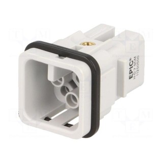 Connector: HDC | male | EPIC H-D | PIN: 8 | 7+PE | size H-A 3 | 10A | 60V