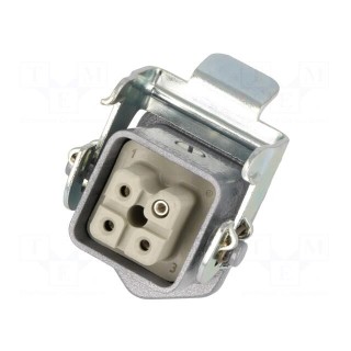 Connector: HDC | plug | female | EPIC KIT | PIN: 4 | 3+PE | size H-A 3