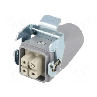 Connector: HDC | plug | female | EPIC KIT | PIN: 4 | 3+PE | size H-A 3
