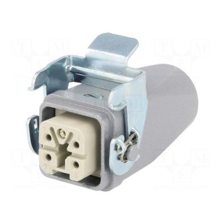Connector: HDC | plug | female | EPIC KIT | PIN: 5 | 4+PE | size H-A 3