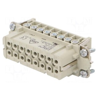 Connector: HDC | female | EPIC H-A | PIN: 16 | 16+PE | size H-A 16 | 16A