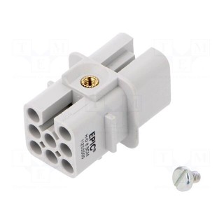 Connector: HDC | female | EPIC H-D | PIN: 9 | 8+PE | size H-A 3 | 10A | 60V