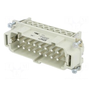 Connector: rectangular | male | EPIC H-BE | PIN: 16 | 16+PE | 16A | 500V