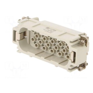Connector: HDC | contact insert | male | EPIC H-D | PIN: 40 | 40+PE | 10A