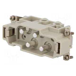 Connector: rectangular | male | EPIC POWER K | PIN: 4 | 4+PE | 80A | 830V