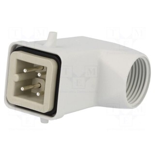 Connector: rectangular | plug | male | EPIC KIT | PIN: 4 | 3+PE | M20 | 23A