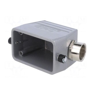 Enclosure: for HDC connectors | EPIC H-B | size H-B 10 | M20 | angled