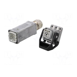 Connector: HDC | male + female | Pitch: 1x screw (21x21mm) | 230V