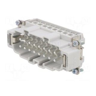 Connector: rectangular | male | Pitch: 77,5x27mm | 500V | 20A | PIN: 16