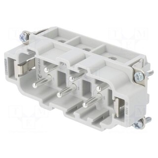 Connector: rectangular | male | Pitch: 77,5x27mm | 400V | 41A | PIN: 6