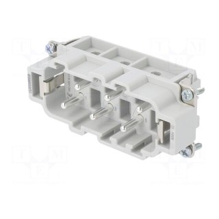 Connector: rectangular | male | 400V | 41A | PIN: 6 | Layout: 6+PE
