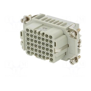 Connector: HDC | female | HDD | PIN: 42 | 42+PE | size 4 | w/o contacts