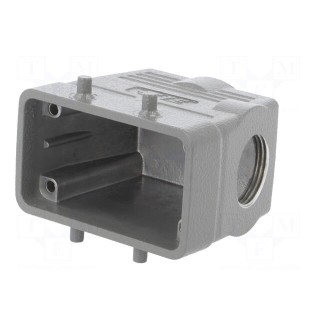 Enclosure: for HDC connectors | HDC | size 4 | M25 | for cable | angled