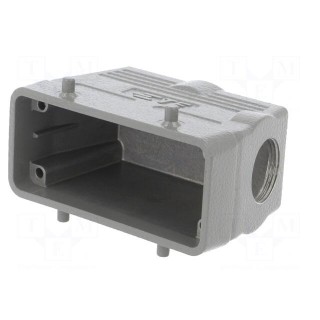Enclosure: for HDC connectors | HDC | size 6 | M25 | for cable | angled