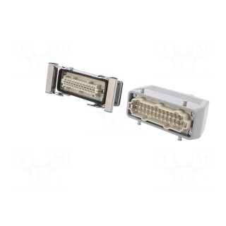 Connector: HDC | male + female | plug + socket | HE | PIN: 24 | 24+PE