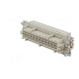 Connector: rectangular | female | PIN: 24 | 24+PE | size 8 | 16A | 500V