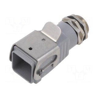 Enclosure: for rectangular connectors | size 1 | for cable | M20