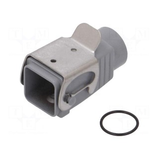 Enclosure: for rectangular connectors | size 1 | with latch | M20