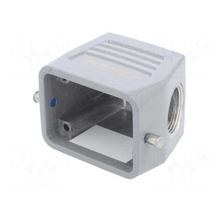 Enclosure: for rectangular connectors | size 3 | for cable | angled