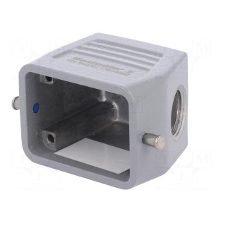 Enclosure: for rectangular connectors | size 3 | for cable | angled