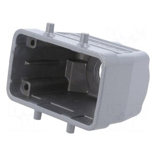 Enclosure: for HDC connectors | size 10 | for cable | M25 | straight