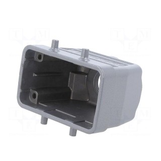 Enclosure: for HDC connectors | size 10 | for cable | M25 | straight