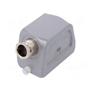 Enclosure: for HDC connectors | size 10 | Locking: for latch | M20