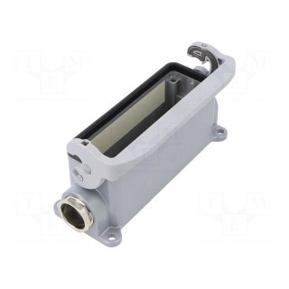 Enclosure: for HDC connectors | size 24 | Locking: with latch | M25