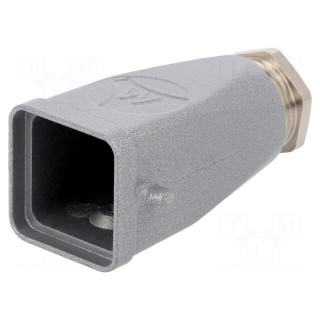 Enclosure: for HDC connectors | size 3 | Locking: for latch | M20