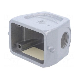Enclosure: for HDC connectors | size 6 | Locking: for latch | M20