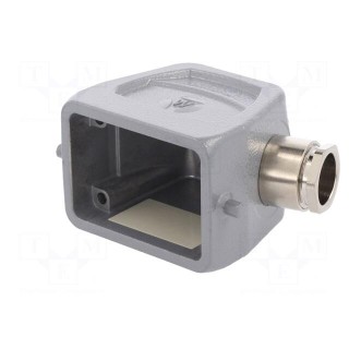 Enclosure: for HDC connectors | size 6 | Locking: for latch | M20