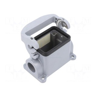 Enclosure: for HDC connectors | size 6 | Locking: with latch | M20