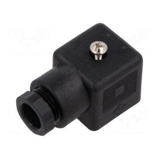 Connector: valve connector | plug | form A | 18mm | female | PIN: 3 | 210