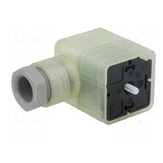 Connector: valve connector | plug | form A | 18mm | female | PIN: 3 | 8A