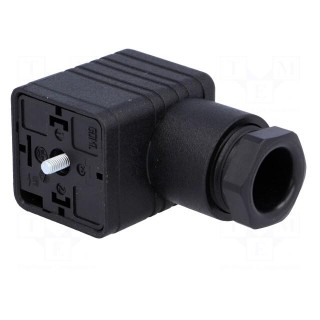 Connector: valve connector | plug | form A | 18mm | female | PIN: 3 | PG11