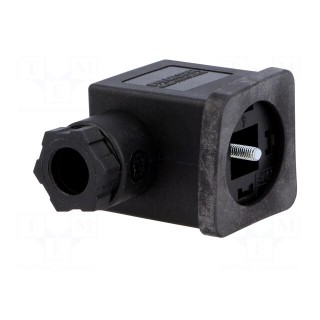 Connector: valve connector | plug | form A | 18mm | female | PIN: 4 | 230V