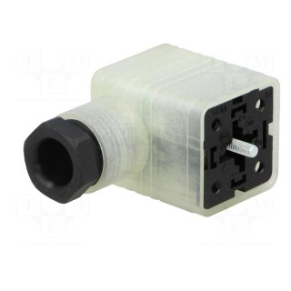 Connector: valve connector | plug | form A | 18mm | female | PIN: 4 | 8A