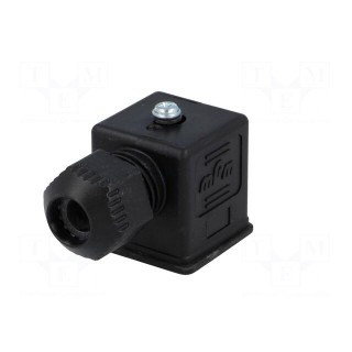 Connector: valve connector | plug | form A | 18mm | female | PIN: 4 | mPm