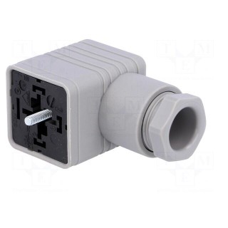 Connector: valve connector | plug | form A | 18mm | female | PIN: 4 | PG11