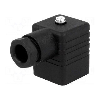 Connector: valve connector | plug | form A | 18mm | female | PIN: 4 | PG9