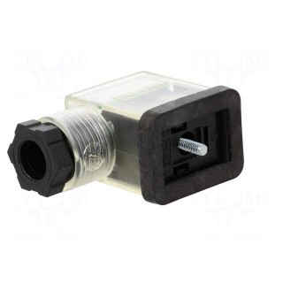 Connector: valve connector | plug | form B | 10mm | female | PIN: 3 | 110V