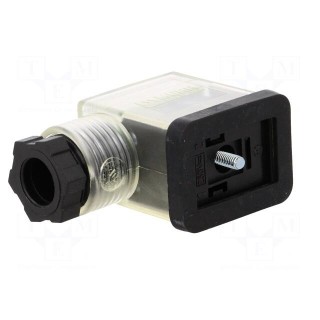 Connector: valve connector | plug | form B | 10mm | female | PIN: 3 | 24V