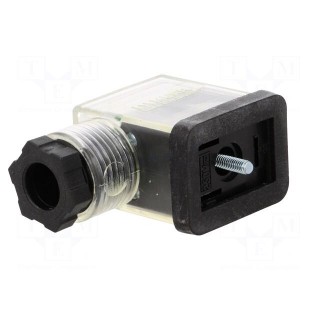 Connector: valve connector | plug | form B | 11mm | female | PIN: 3 | 24V