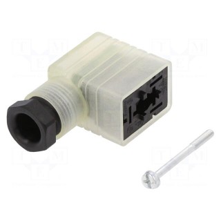 Connector: valve connector | plug | form B | 11mm | female | PIN: 3 | 24V