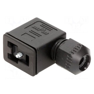 Connector: valve connector | plug | form B | 11mm | female | PIN: 3 | mPm